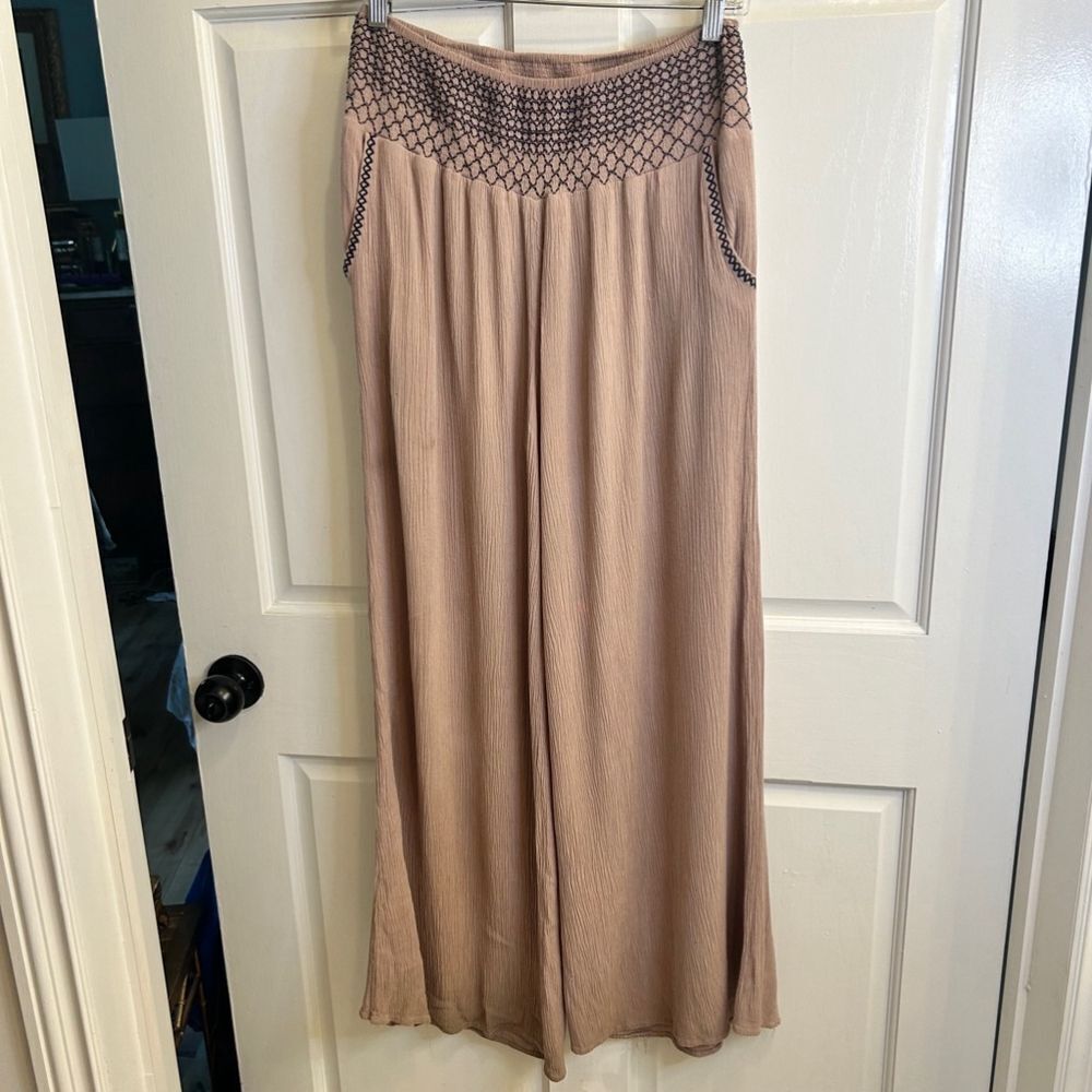 Women's Double Zero Pants L Brown Black